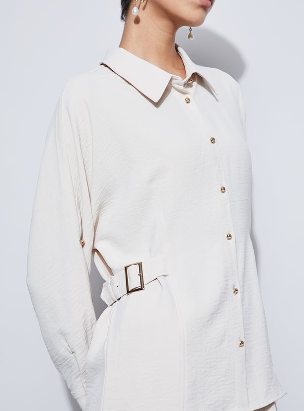 CODE Buckle Detail Shirt