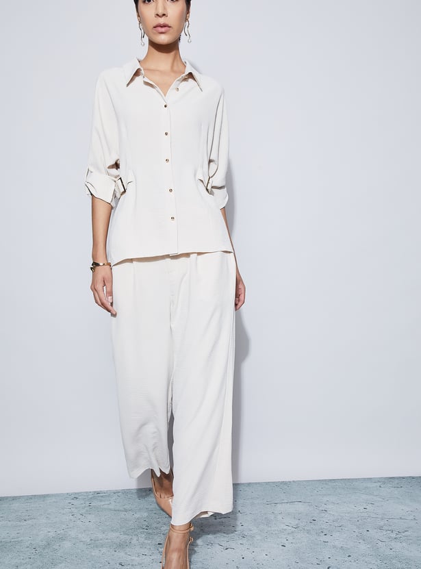 CODE Buckle Detail Shirt