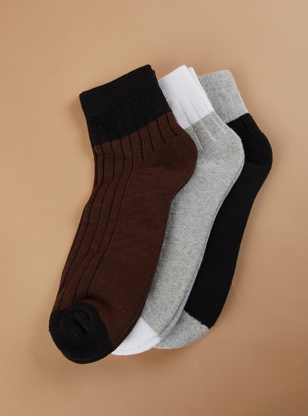 CODE Men Ankle Length Socks - Pack of 3