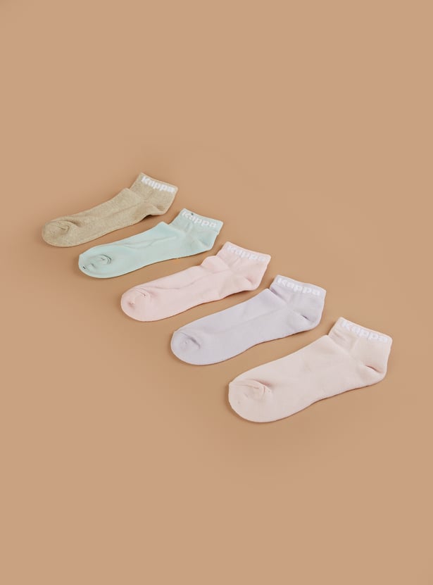 KAPPA Women Solid Ankle Length Socks - Pack of 5