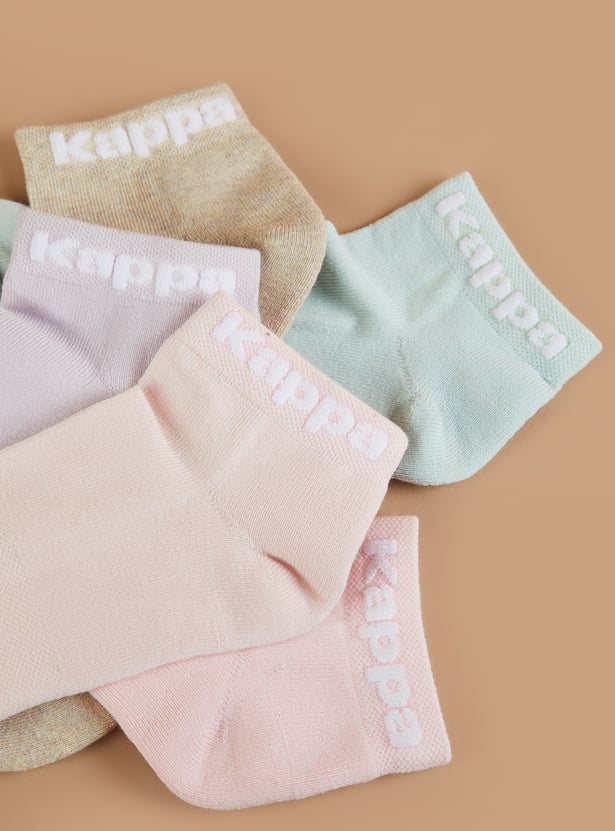 KAPPA Women Solid Ankle Length Socks - Pack of 5