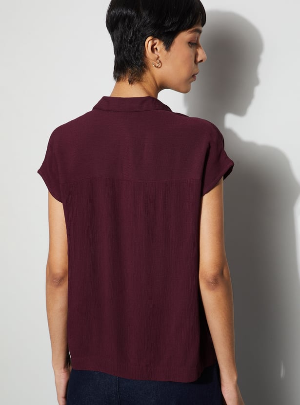 FAME FOREVER Textured Top