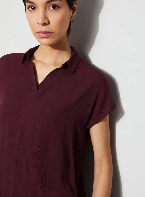 FAME FOREVER Textured Top