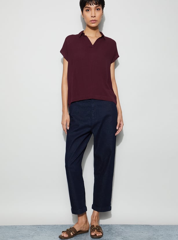 FAME FOREVER Textured Top