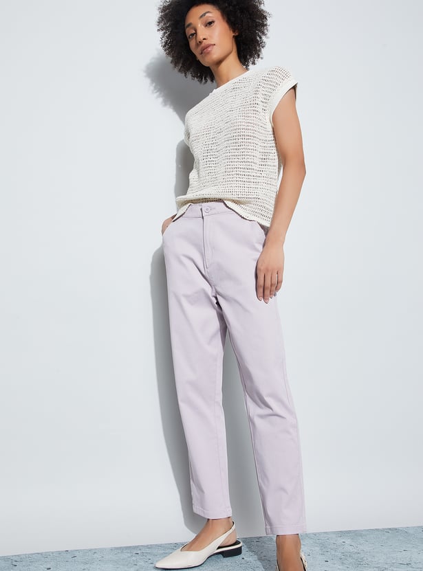 FAME FOREVER Solid Trousers
