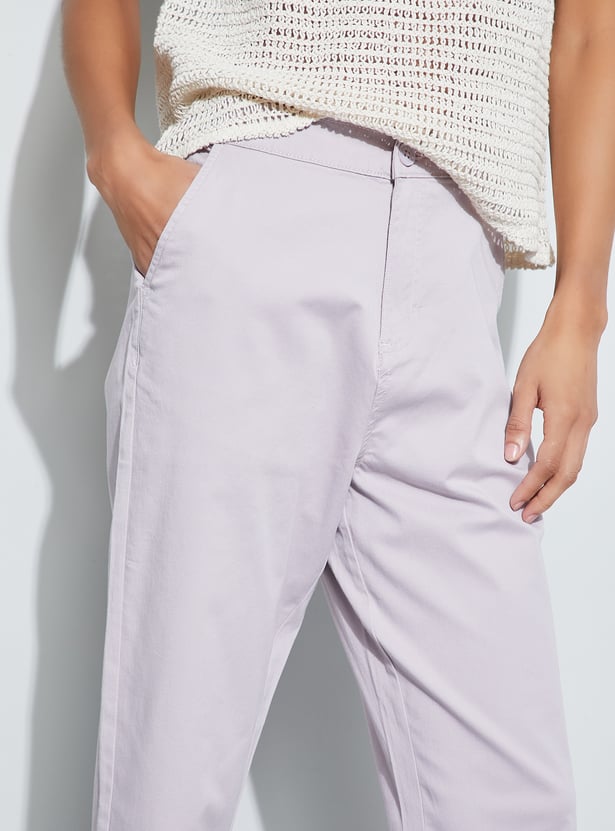 FAME FOREVER Solid Trousers