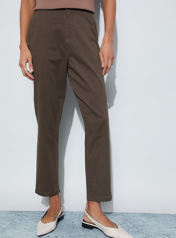 FAME FOREVER Straight Fit Trousers