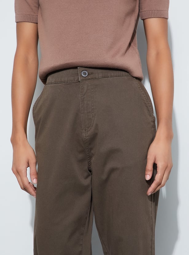 FAME FOREVER Straight Fit Trousers