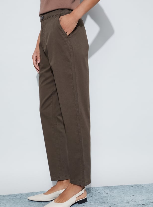 FAME FOREVER Straight Fit Trousers