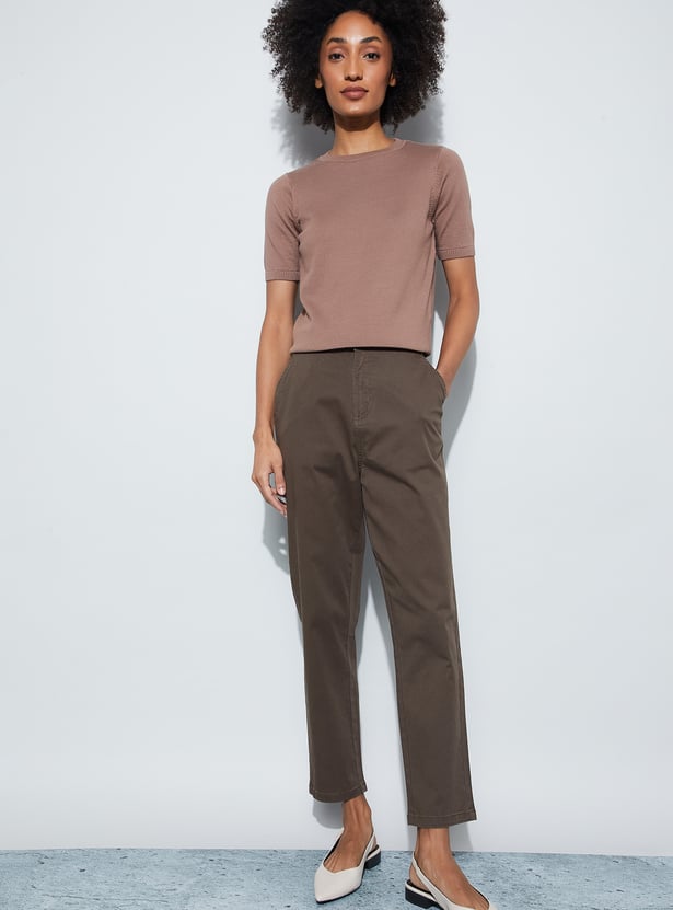 FAME FOREVER Straight Fit Trousers