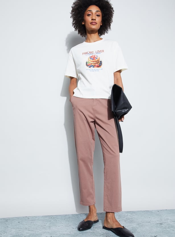 FAME FOREVER Solid Trousers