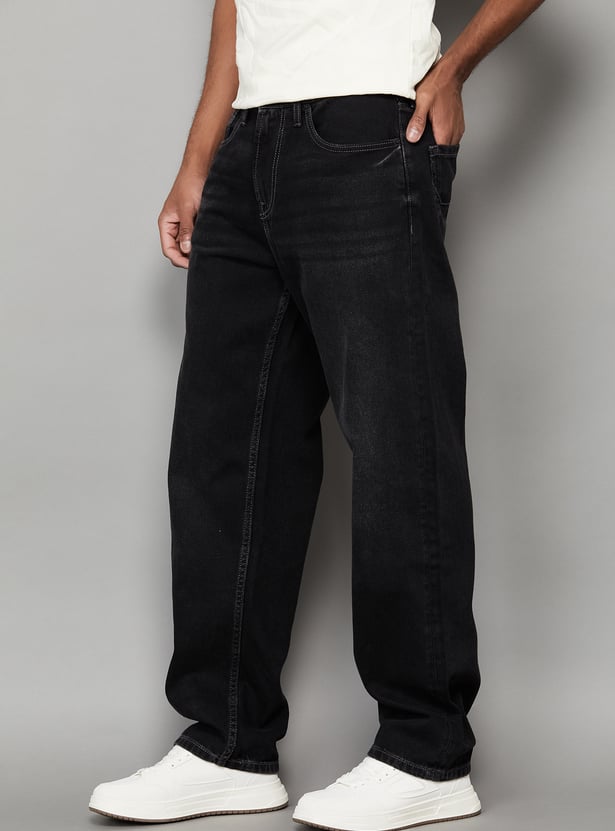 PEPE JEANS Washed Regular Straight Jeans
