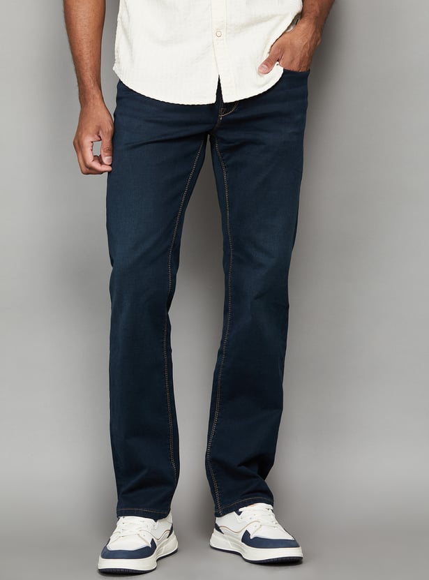 PEPE JEANS Washed Mid-Rise Jeans