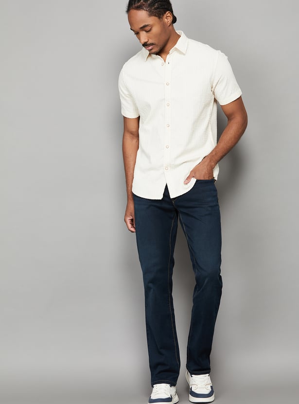 PEPE JEANS Washed Mid-Rise Jeans