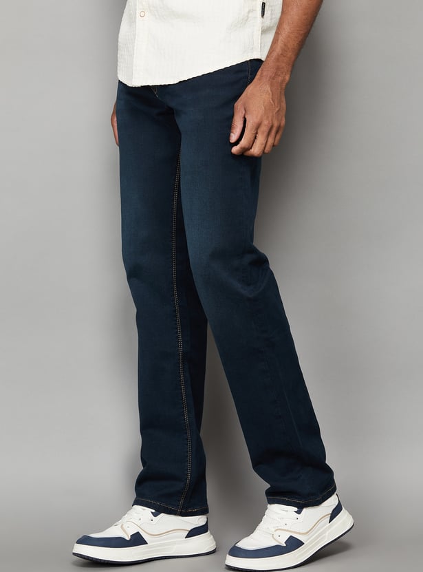 PEPE JEANS Washed Mid-Rise Jeans