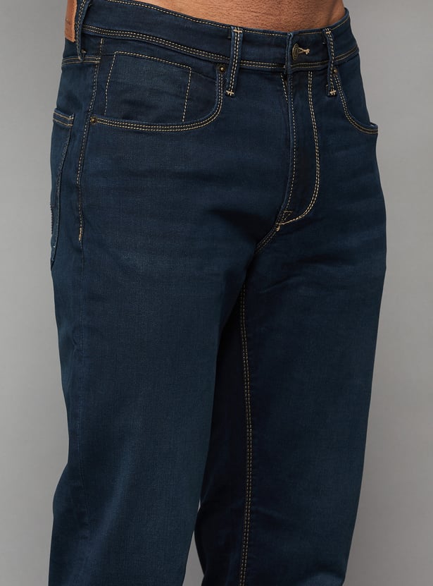 PEPE JEANS Washed Mid-Rise Jeans