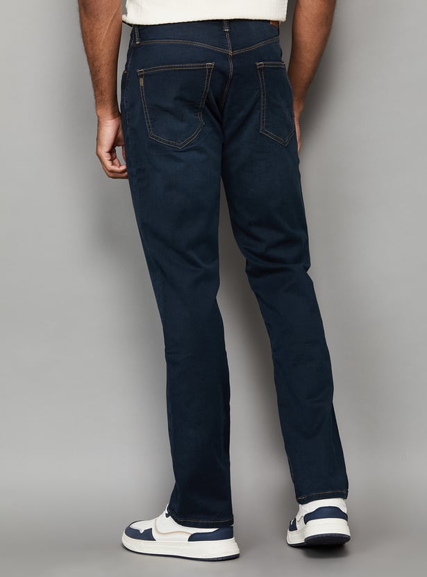 PEPE JEANS Washed Mid-Rise Jeans