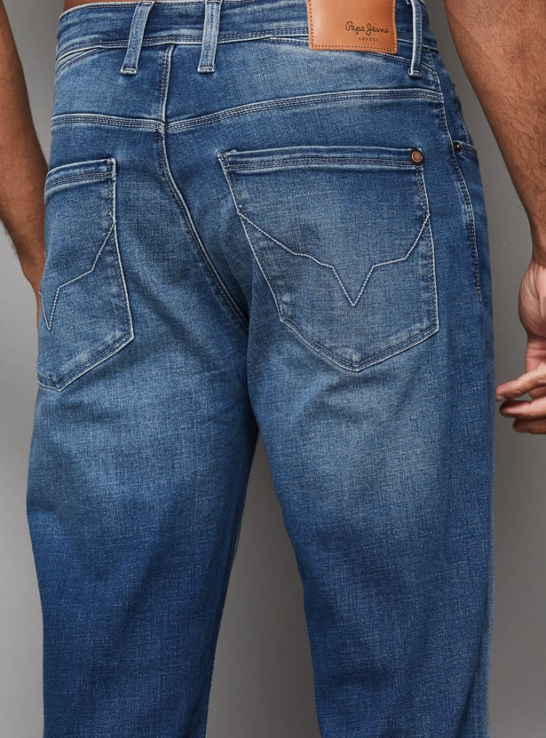 PEPE JEANS Whiskered Regular Straight Jeans