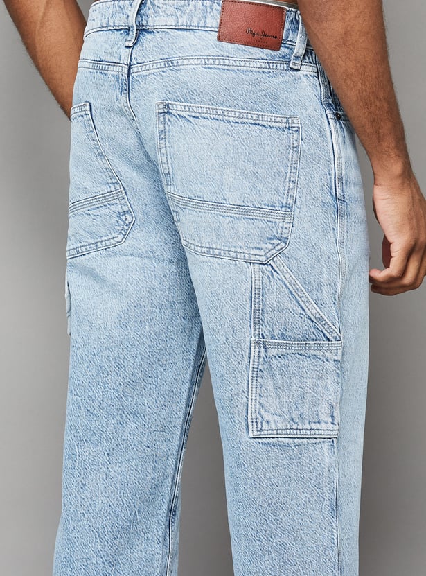 PEPE JEANS Washed Regular Straight Jeans