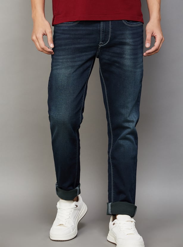 PEPE JEANS Whiskered Skinny Jeans