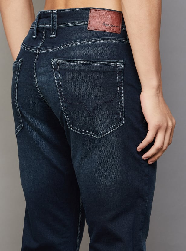PEPE JEANS Whiskered Skinny Jeans