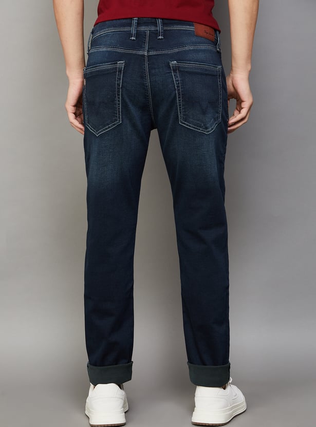 PEPE JEANS Whiskered Skinny Jeans