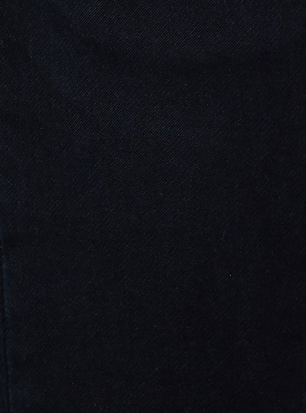 PEPE JEANS Solid Mid-Rise Slim Straight Jeans