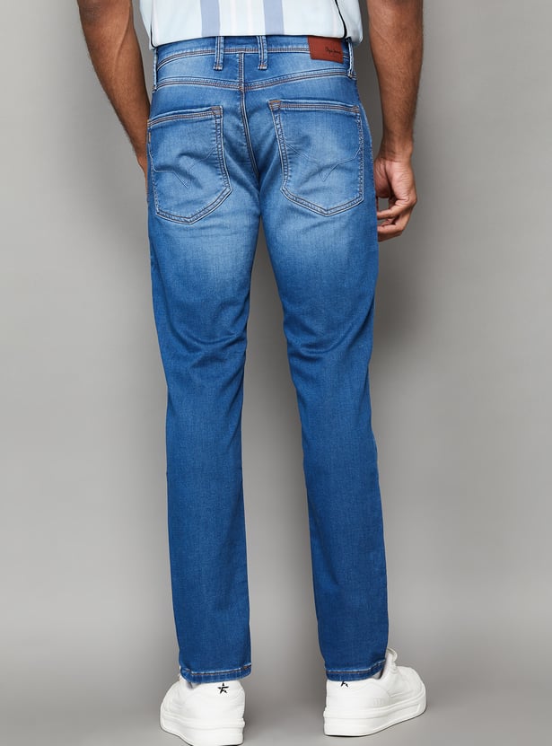 PEPE JEANS Whiskered Slim Straight Jeans