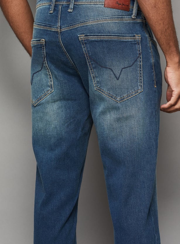 PEPE JEANS Whiskered Slim Straight Jeans
