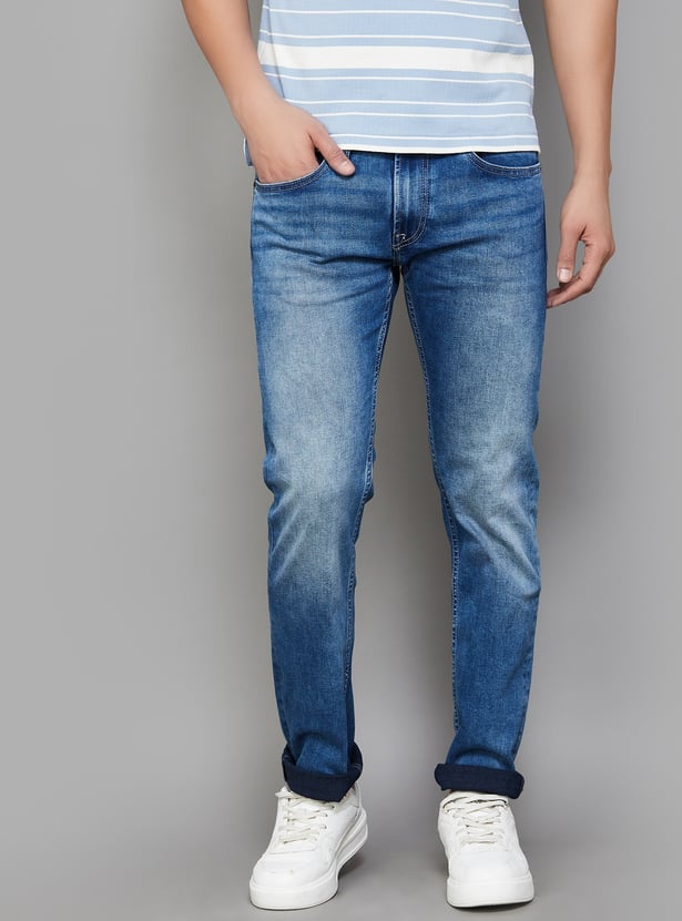 PEPE JEANS Light Washed Slim Straight Jeans
