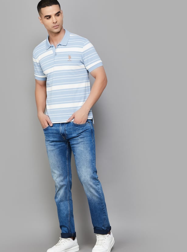 PEPE JEANS Light Washed Slim Straight Jeans