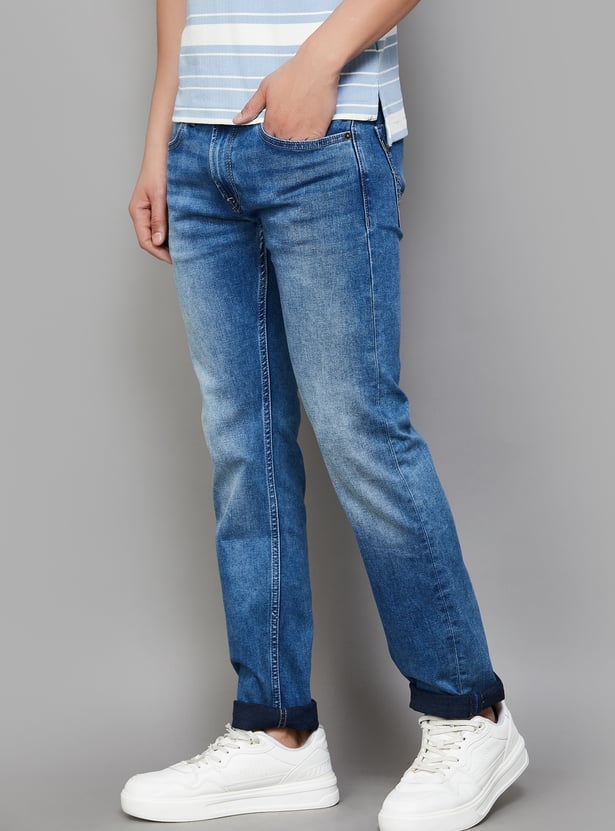 PEPE JEANS Light Washed Slim Straight Jeans