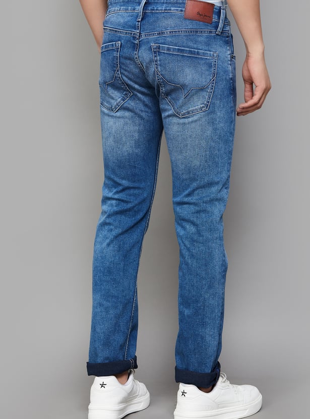 PEPE JEANS Light Washed Slim Straight Jeans