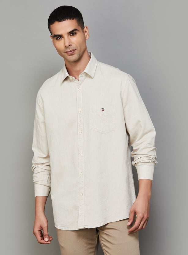 LP SPORT Solid Slim Fit Shirt