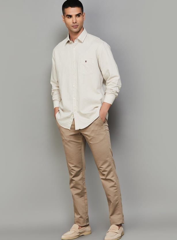 LP SPORT Solid Slim Fit Shirt