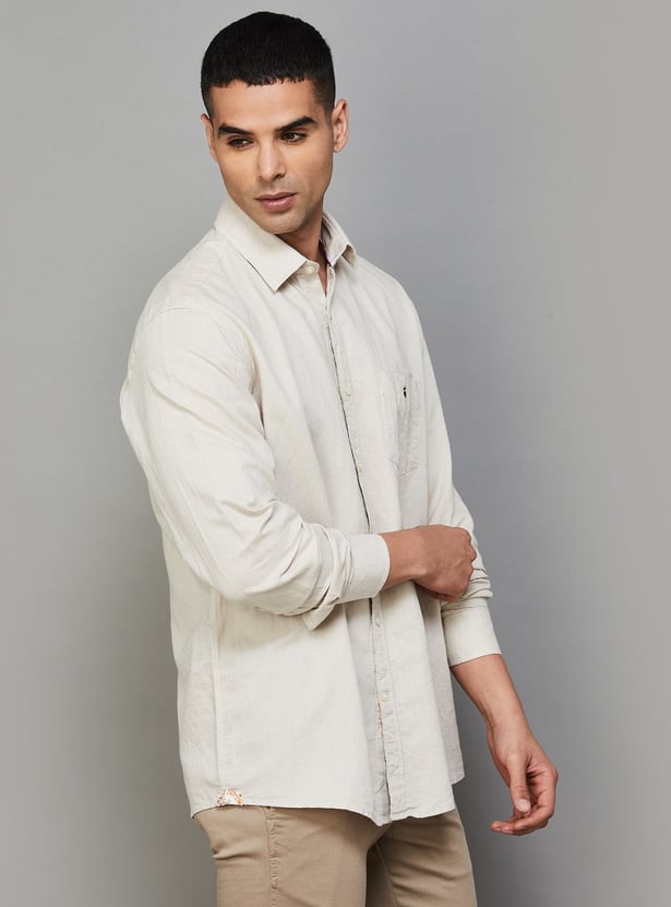 LP SPORT Solid Slim Fit Shirt