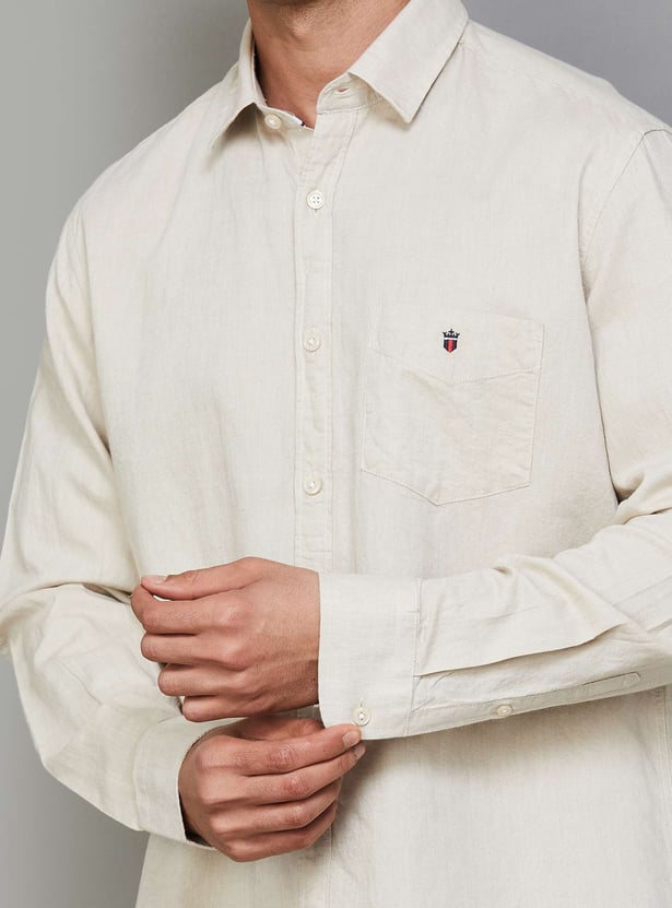 LP SPORT Solid Slim Fit Shirt