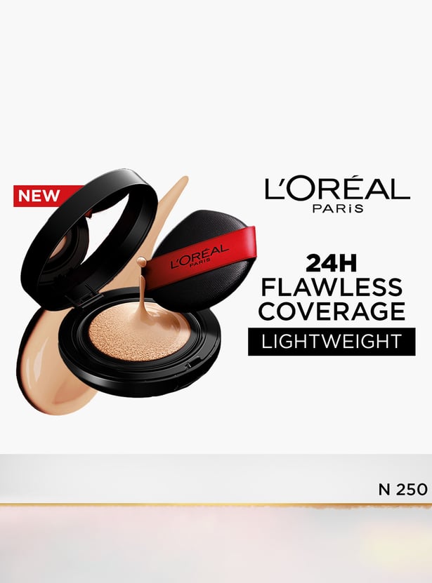 L'Oreal Infallible Cushion Foundation 24Hr Full Coverage Glass-skin finish-N250-11g