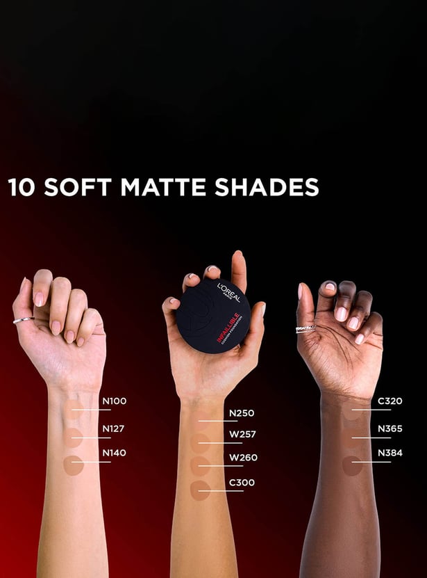 L'Oreal Infallible Cushion Foundation 24Hr Full Coverage Glass-skin finish-N250-11g