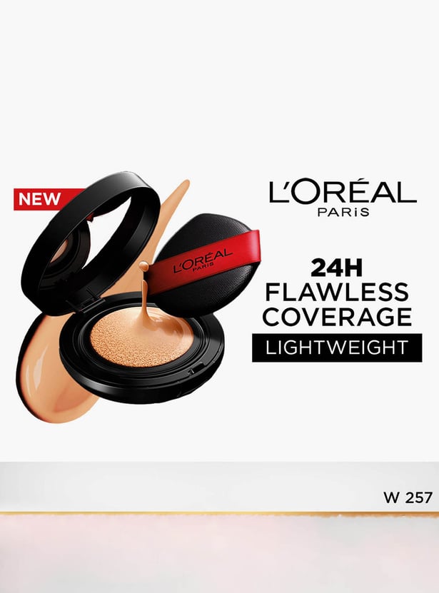 L'Oreal Infallible Cushion Foundation 24Hr Full Coverage Glass-skin finish-W257-11g