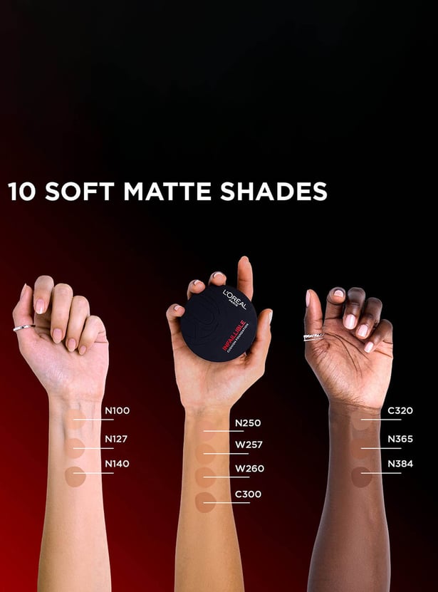 L'Oreal Infallible Cushion Foundation 24Hr Full Coverage Glass-skin finish-W257-11g