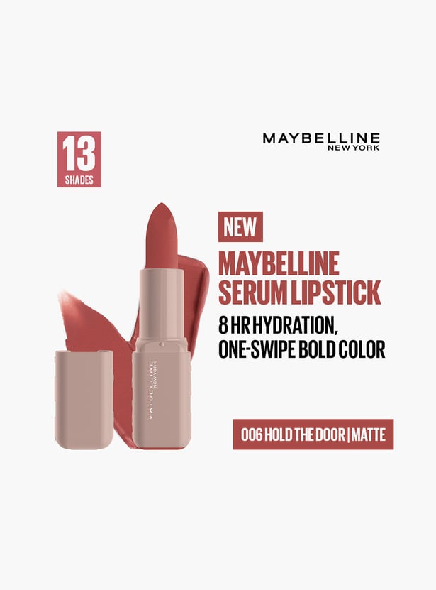 Maybelline Serum Matte Lipstick 8Hr Hydration - 006 Hold the Door 4.2g