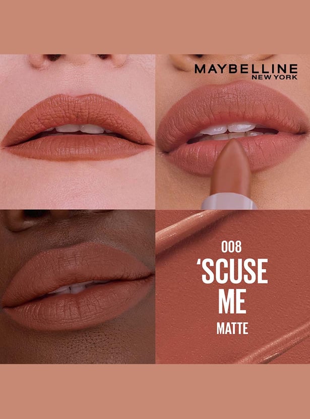 Maybelline Serum Matte Lipstick 8Hr Hydration - 008 'Scuse Me 4.2g