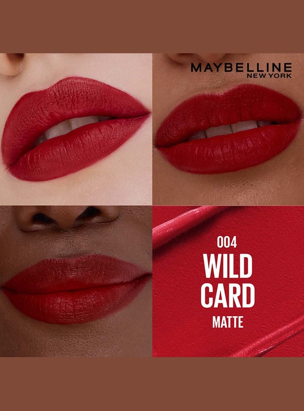 Maybelline Serum Matte Lipstick 8Hr Hydration - 004 Wild Card 3.4g