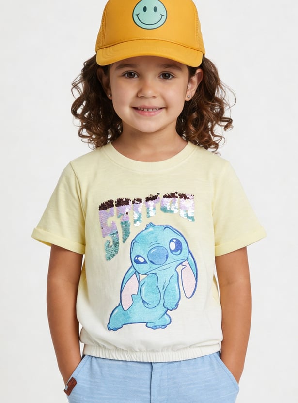 FAME FOREVER Girls Lilo & Stitch T-shirt