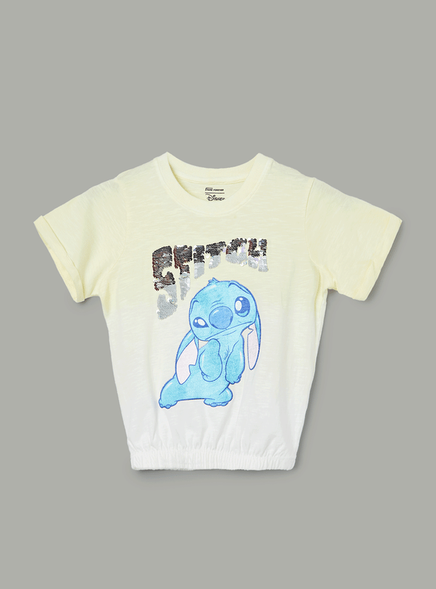 FAME FOREVER Girls Lilo & Stitch T-shirt