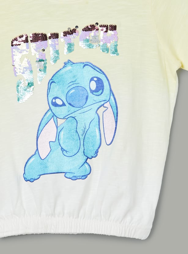 FAME FOREVER Girls Lilo & Stitch T-shirt