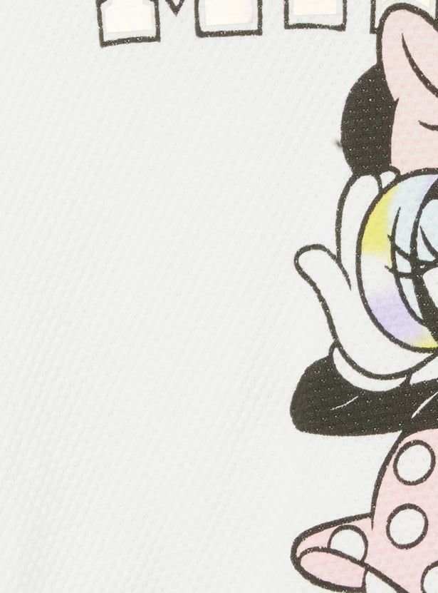 FAME FOREVER Girls Minnie Mouse Top