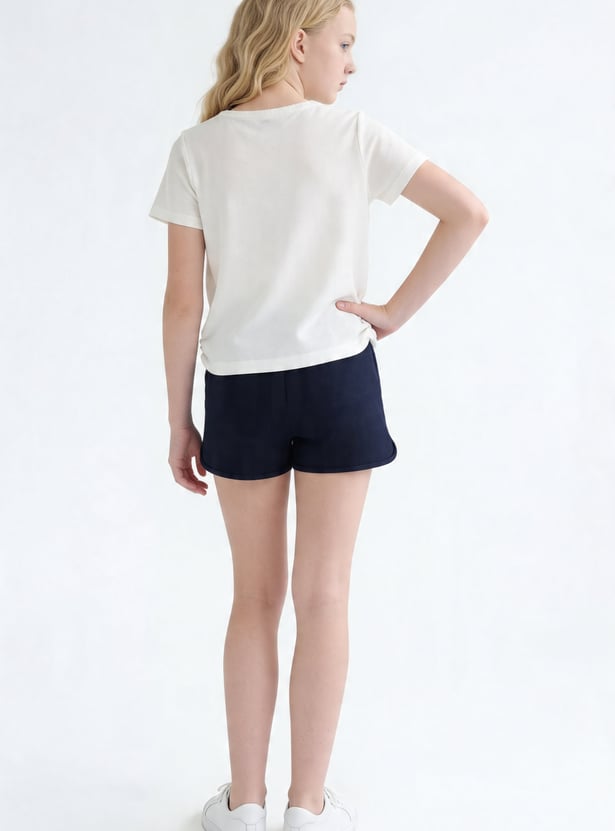 FAME FOREVER Girls Graphic Print T-shirt