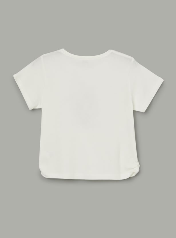 FAME FOREVER Girls Graphic Print T-shirt